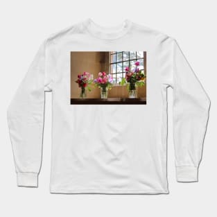 Sweet Pea Flowers Long Sleeve T-Shirt